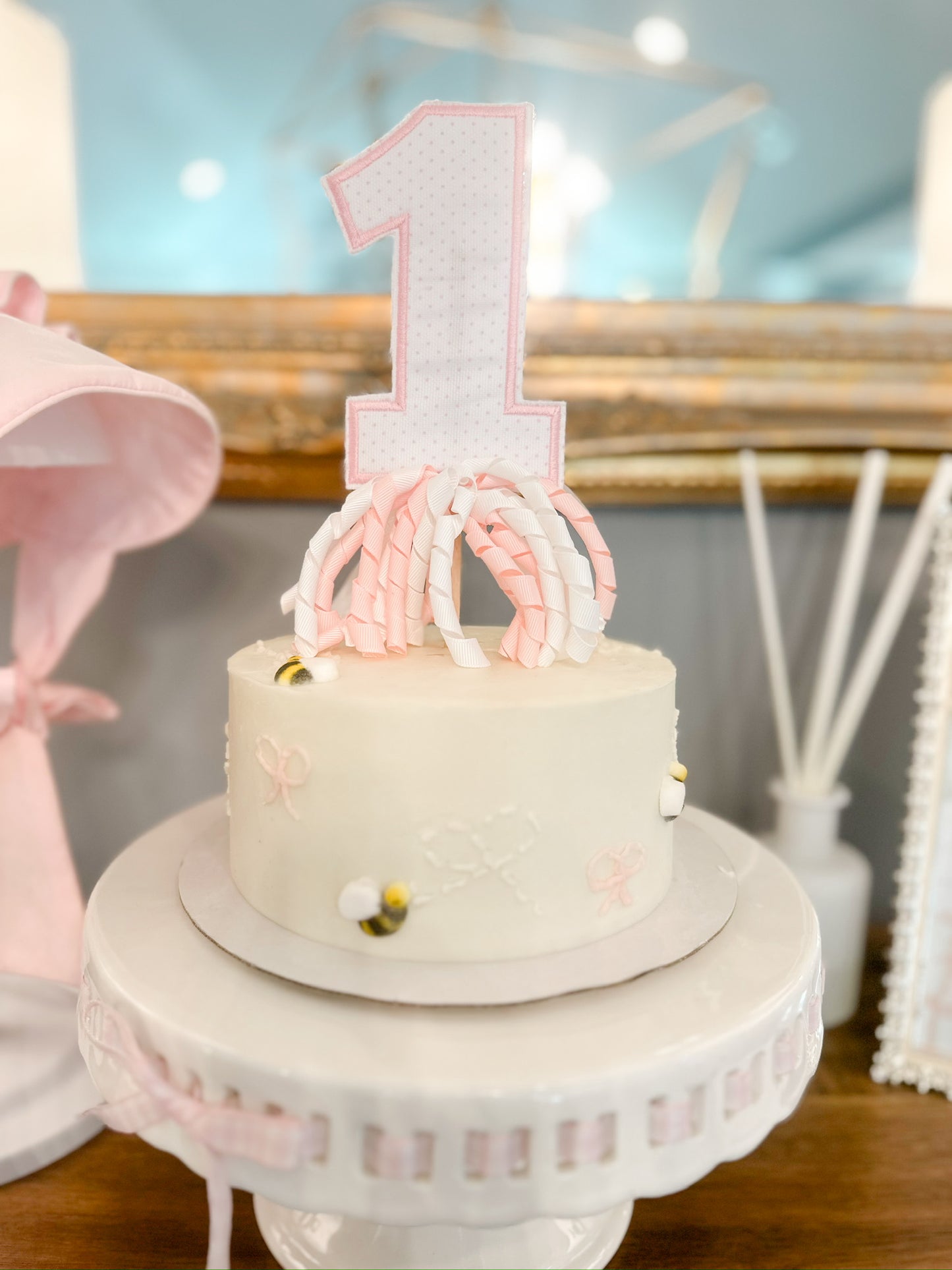 Simple Number Cake Topper