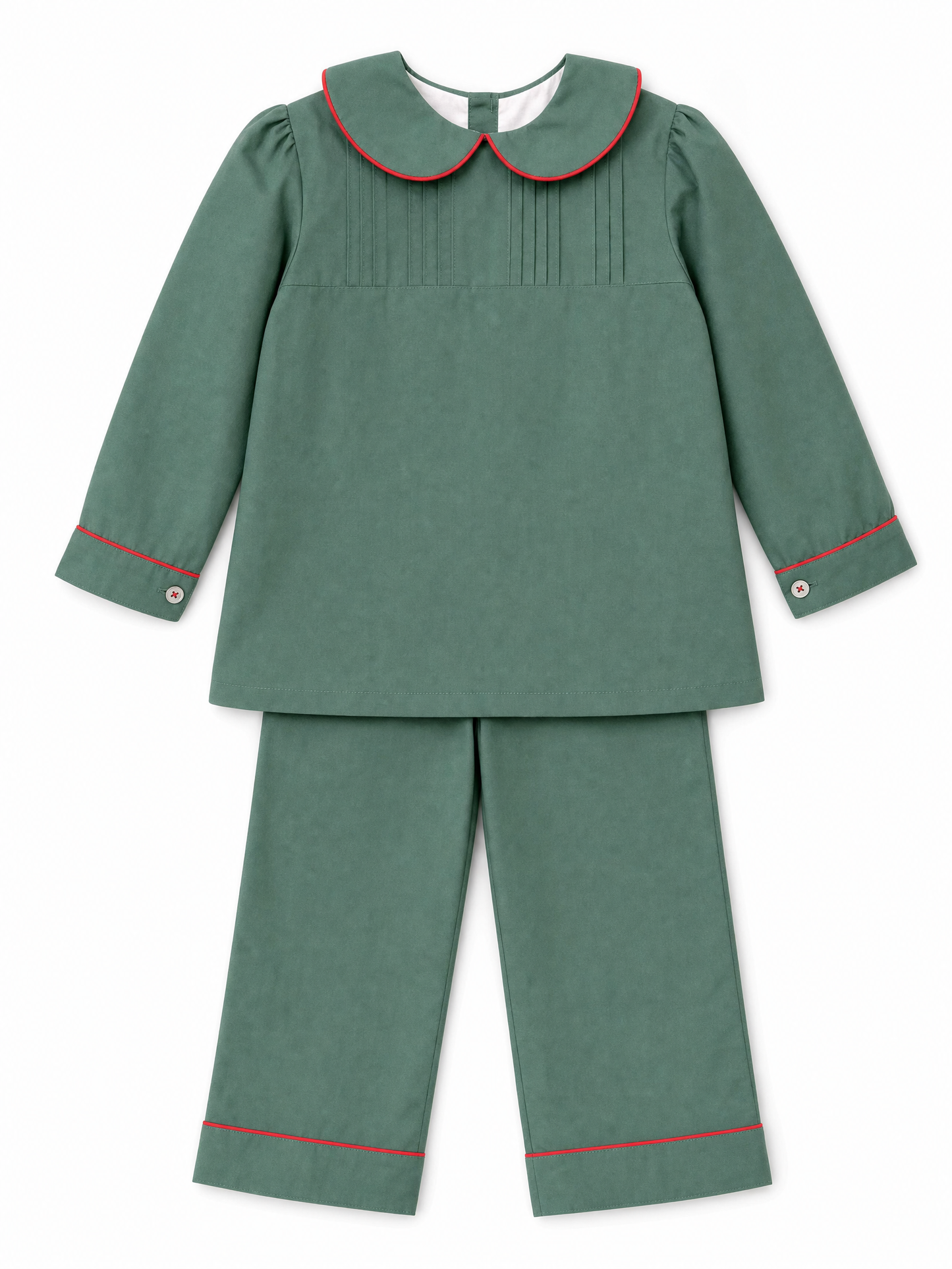 Evergreen pleat pant set