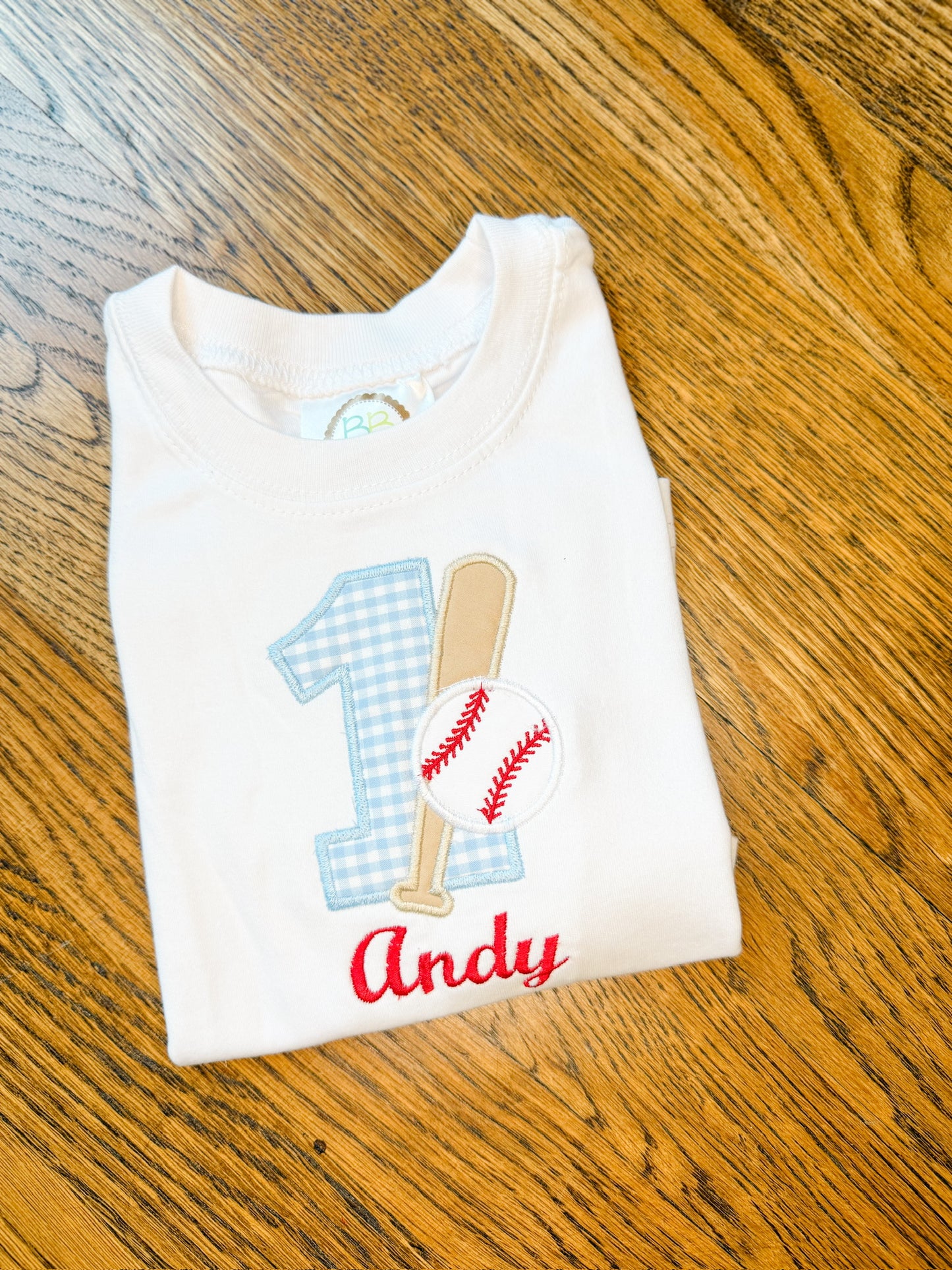 Number Baseball Applique