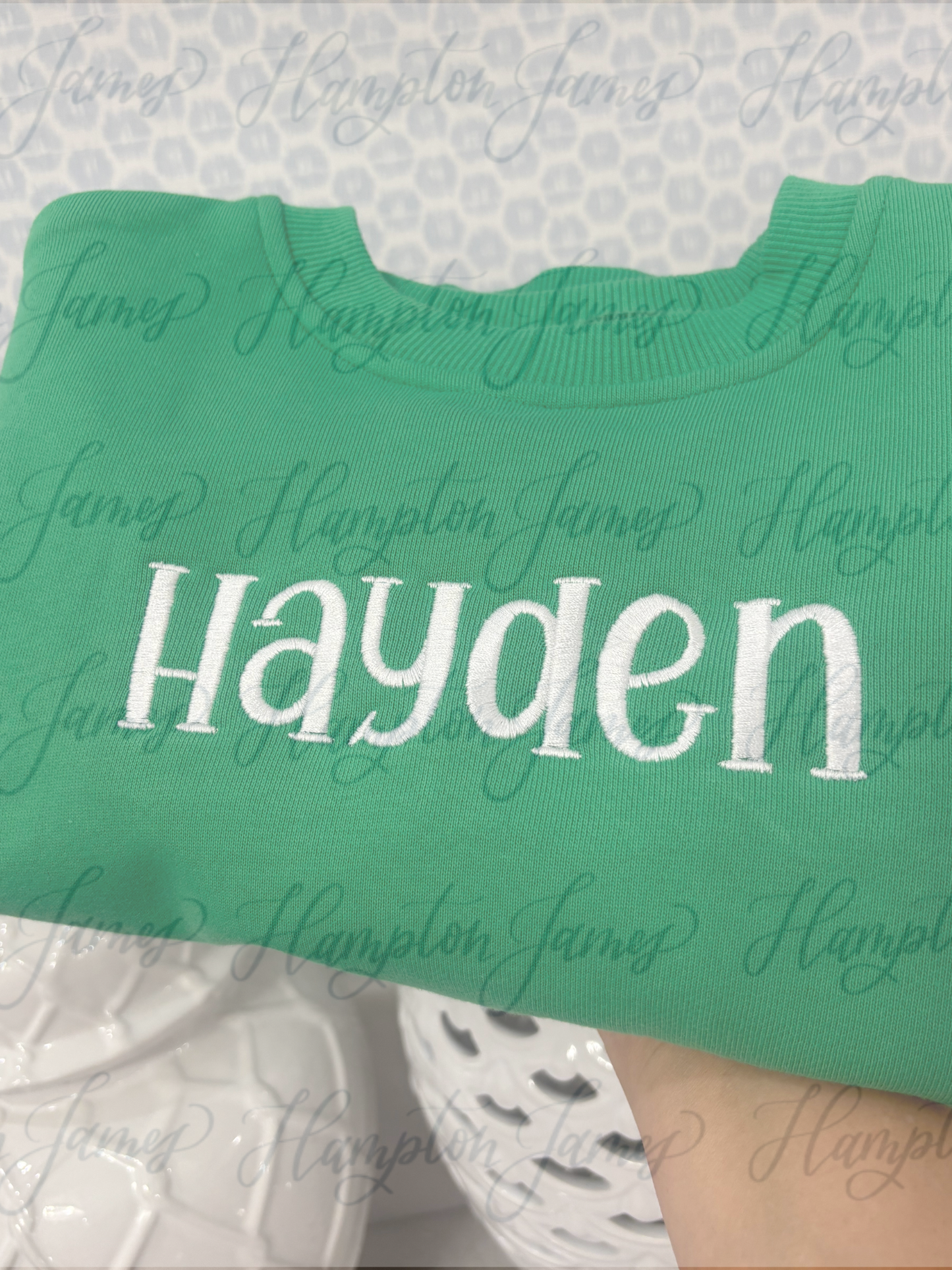 HJ sweatshirt bubble-kelly green