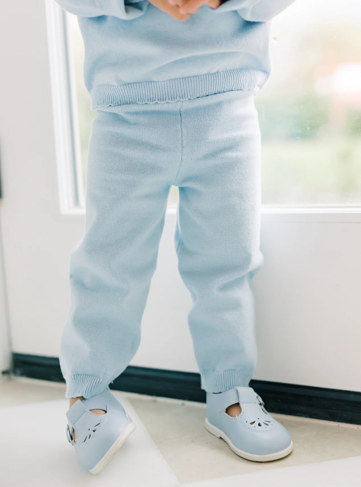 girls knit organic cotton set