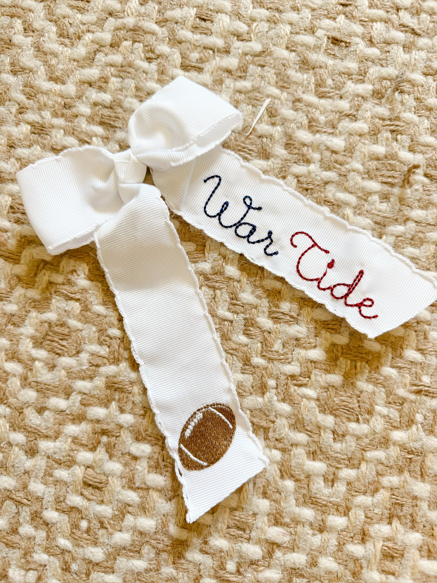 Custom football bow