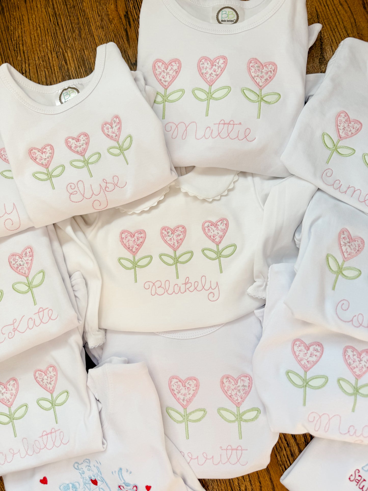 Heart Tulip Applique