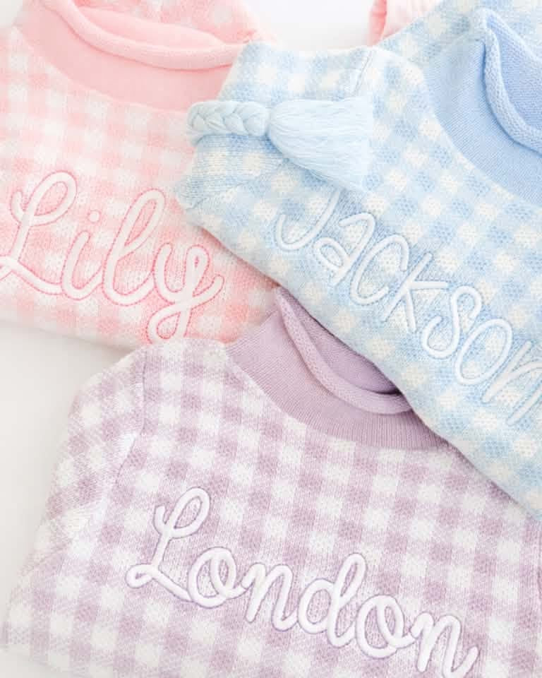 Gingham sweaters
