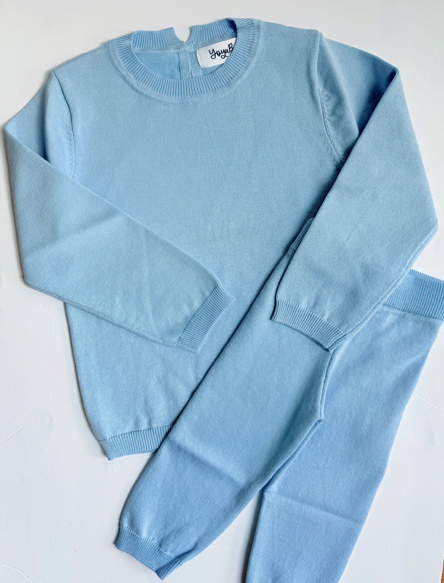 boys knit organic cotton set