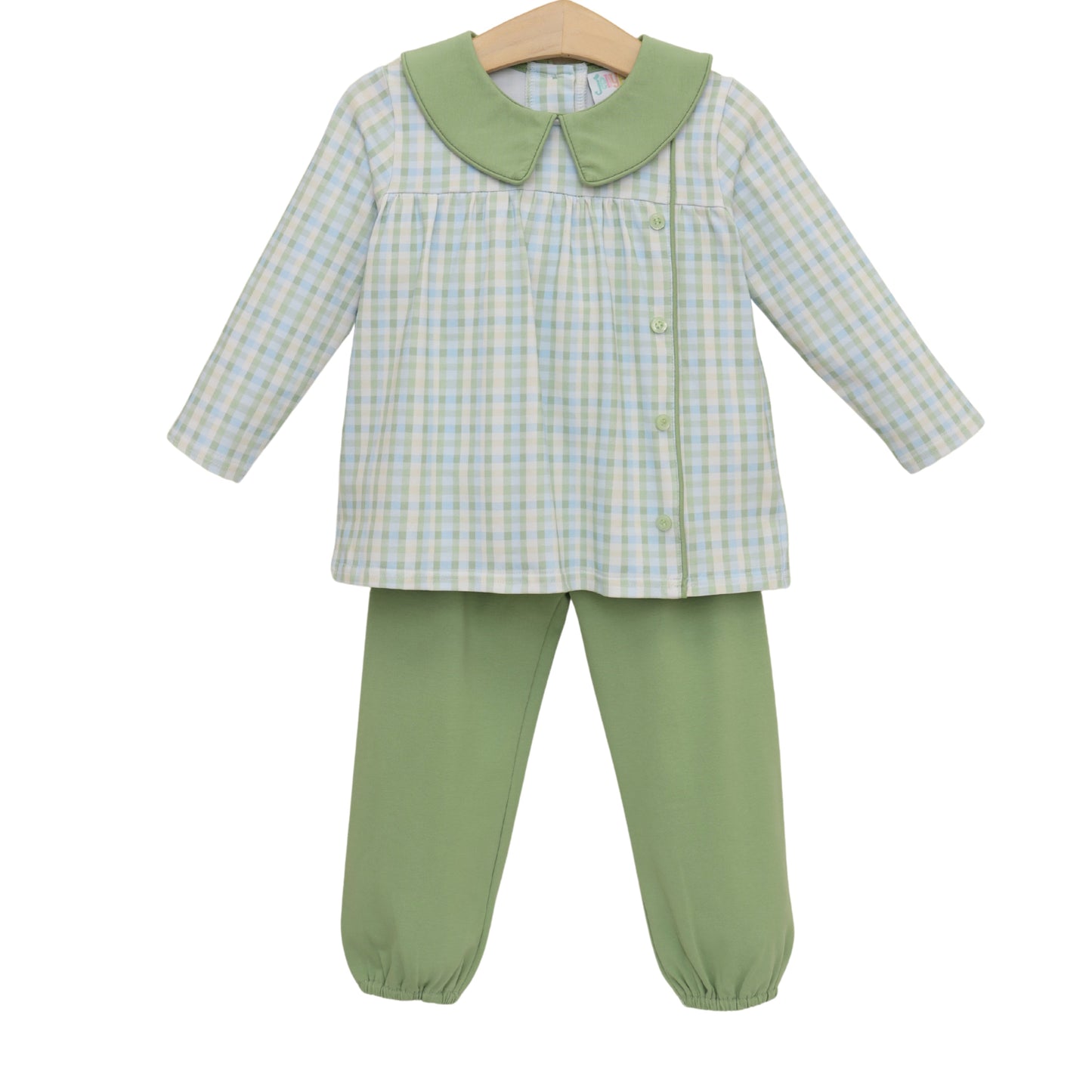 Basin plaid liam bloomer pants set