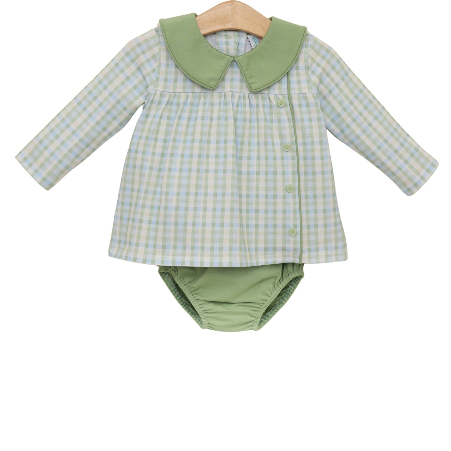 Basin plaid liam diaper set