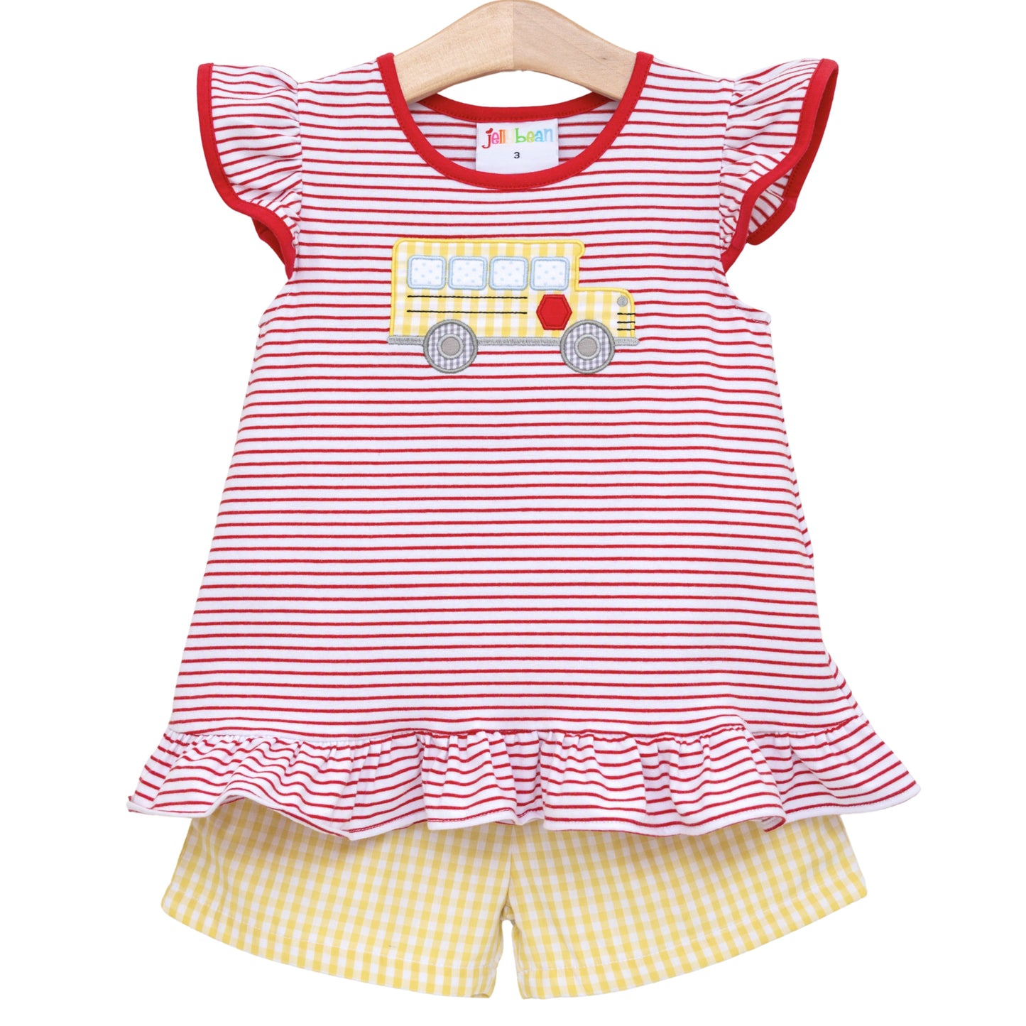 Bus stop ruffle short set