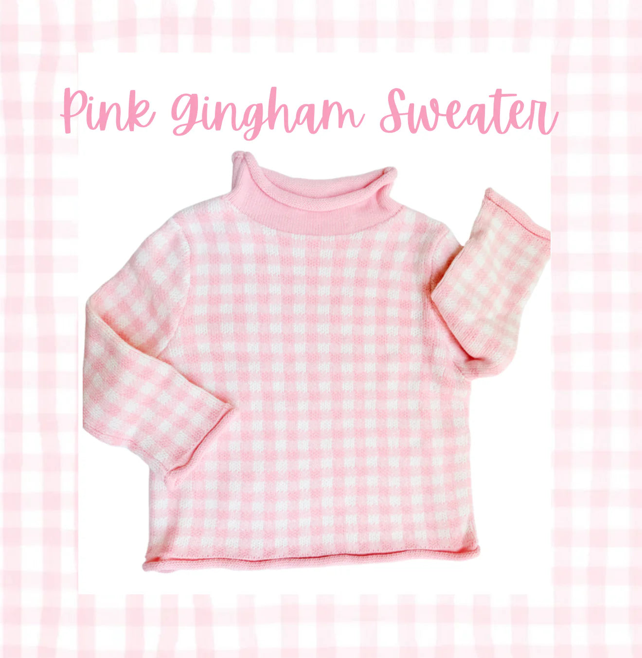 Gingham sweaters