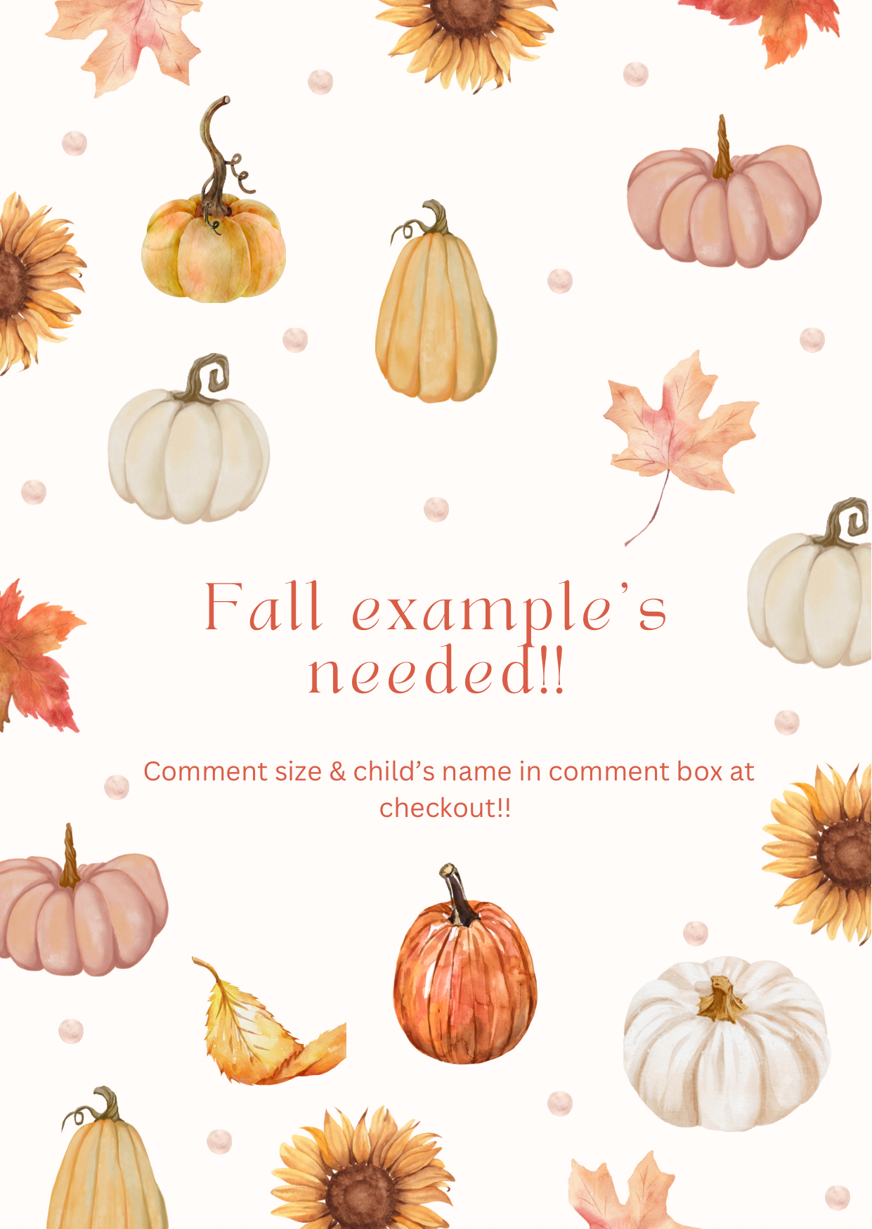 Fall/halloween examples!