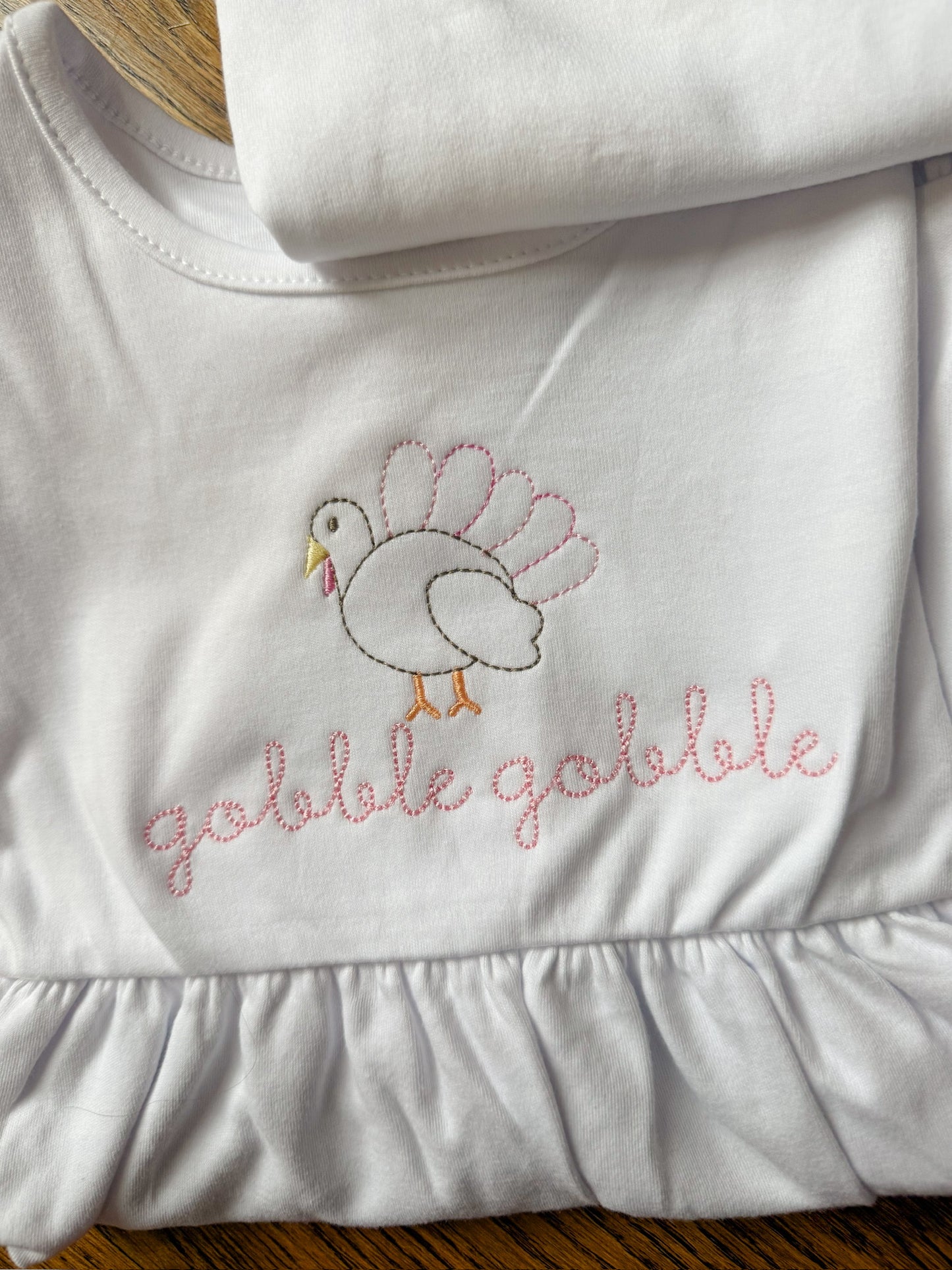 Vintage stitch turkey girl