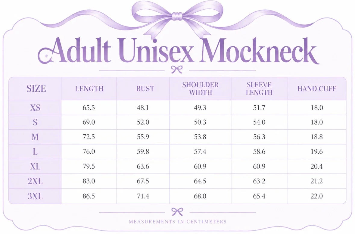 unisex ADULT mockneck