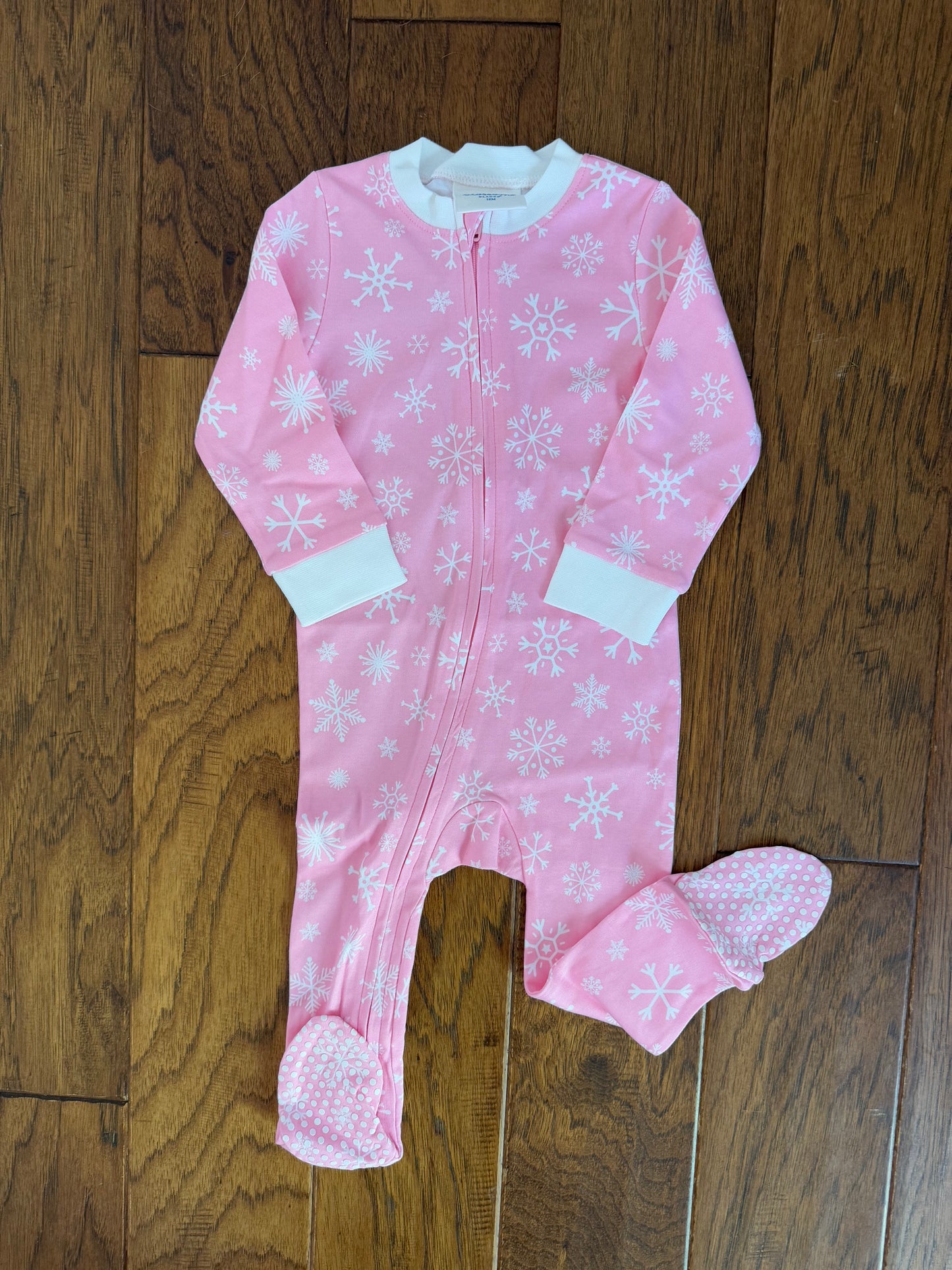 Pink snowflake pjs