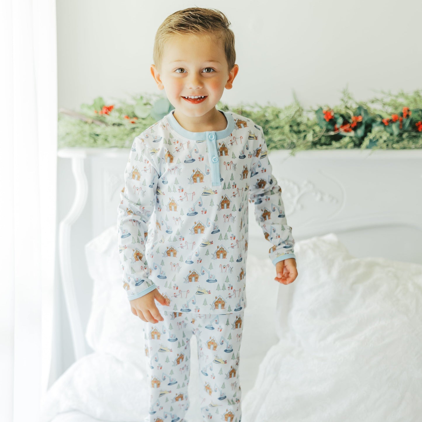 Christmas construction Pants Set