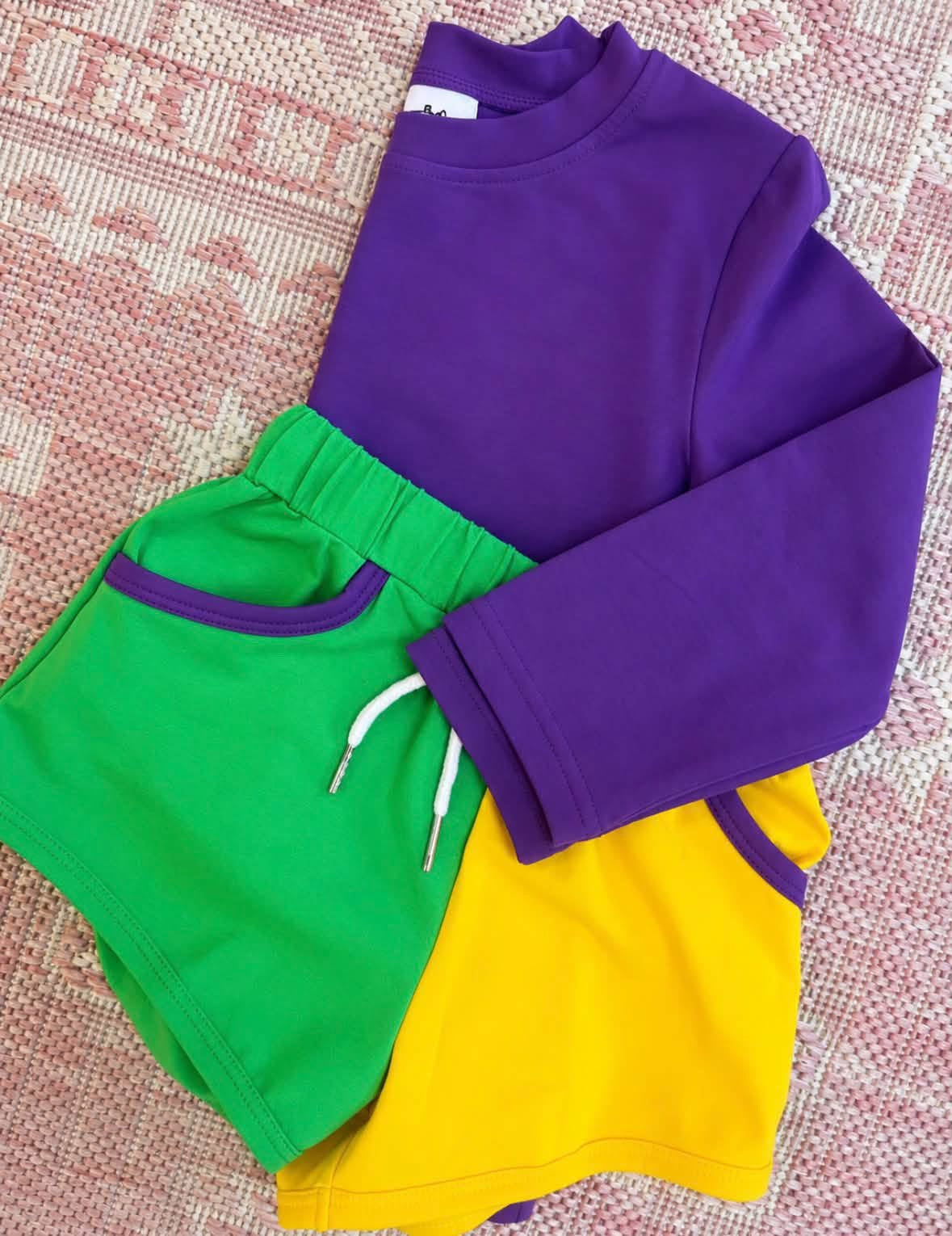 Mardi Gras short set