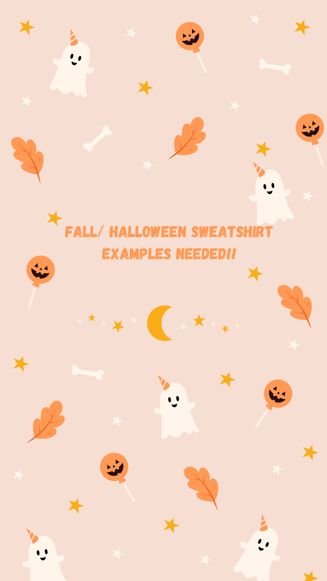 Fall/Halloween sweatshirt examples!!