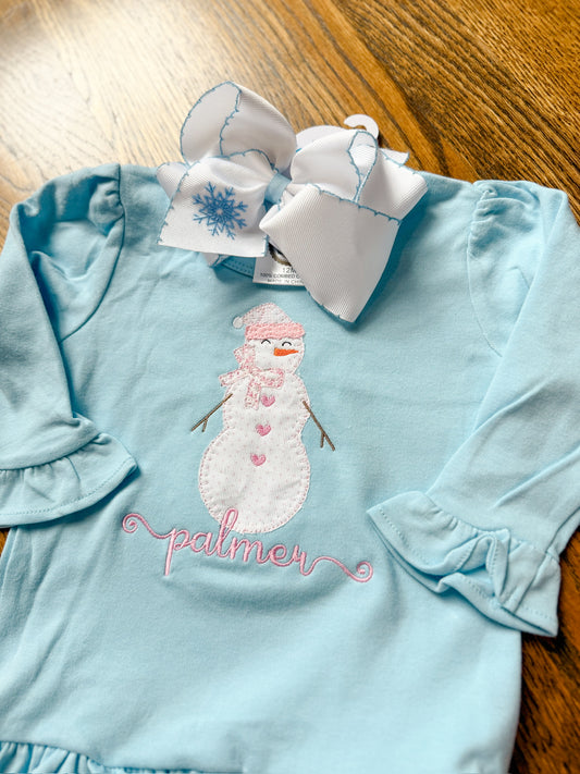 Snowman applique