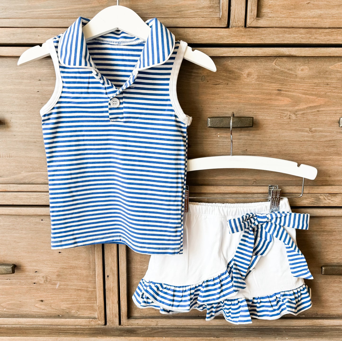 PREORDER game day skort sets-royal blue