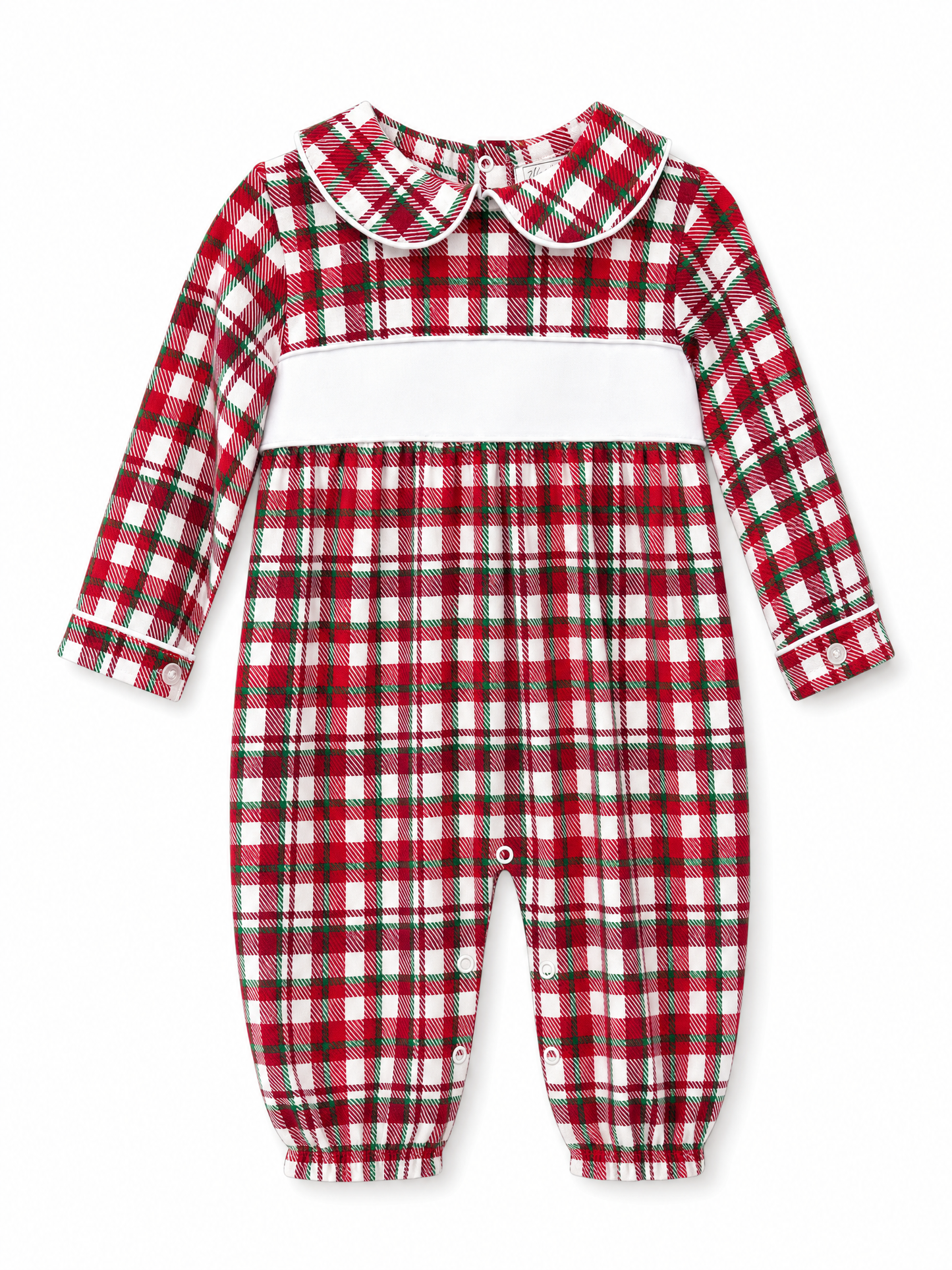 Christmas check romper