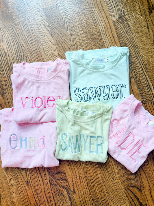 HJ Terry cloth sets