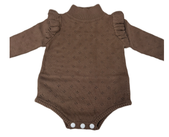 Pointelle bubble- chocolate