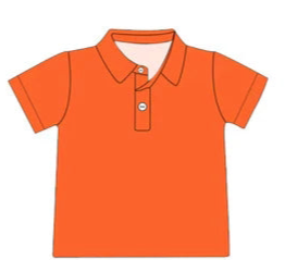 PREORDER game day polos-Orange