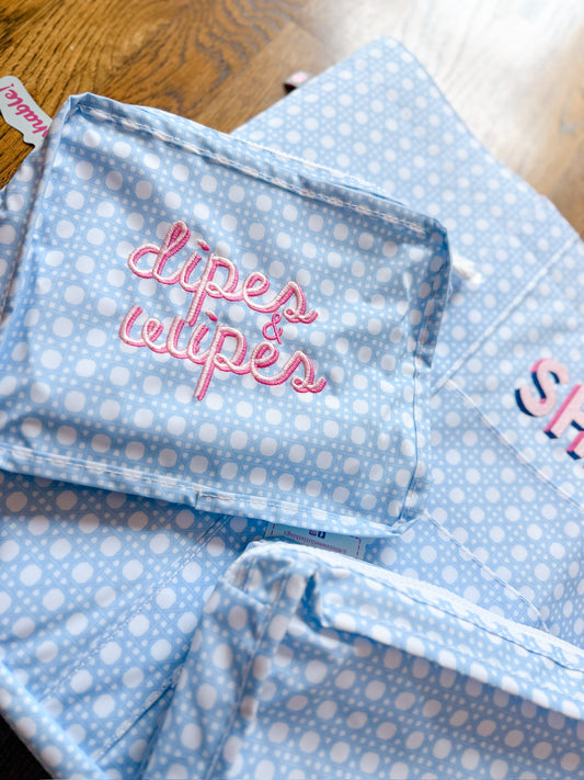Baby Blue Bungalow stacking set