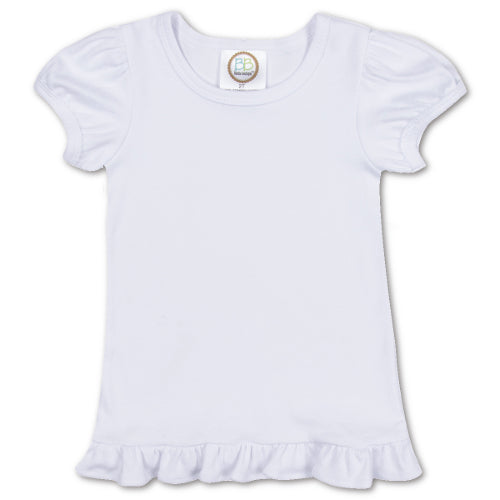 GIRL WHITE RUFFLE SHIRT SUBSCRIPTION