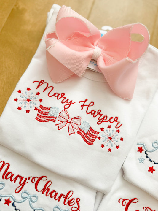 Fireworks and bows