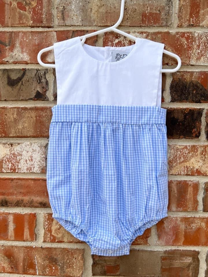 Blue gingham bubble preorder