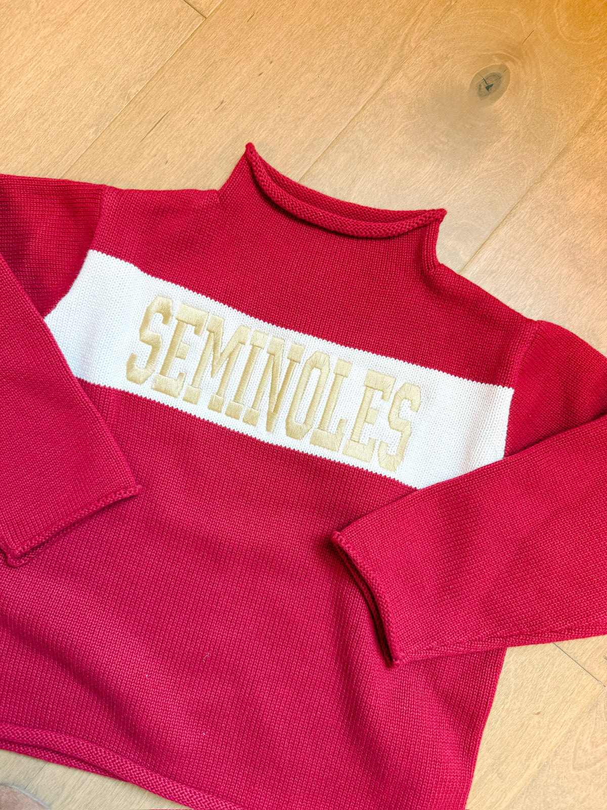 Crimson custom rollneck