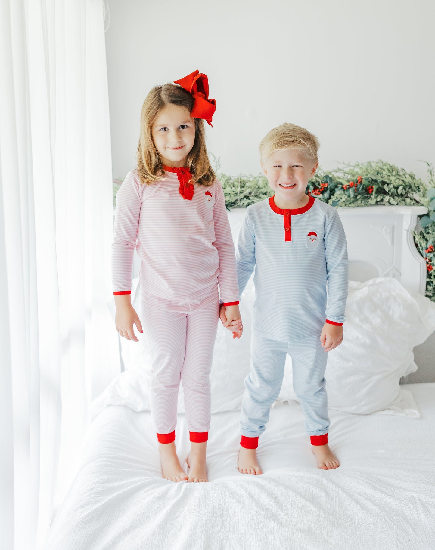 Santa Embroidery PJs