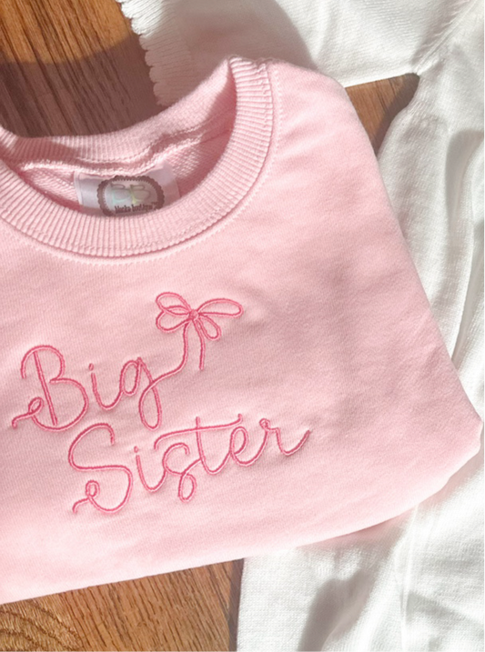 Big sister preppy bow