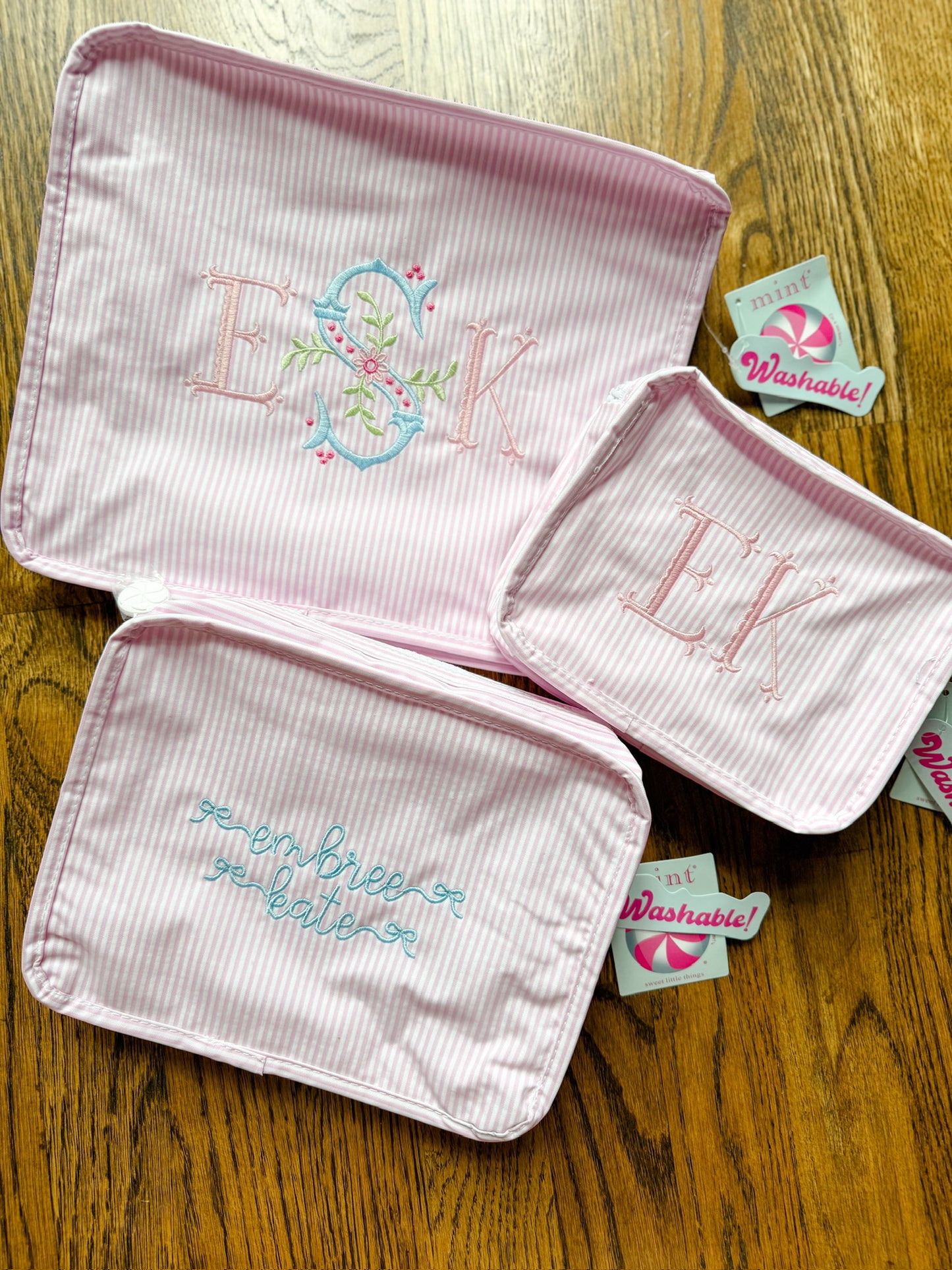 Pink stripe stacking set