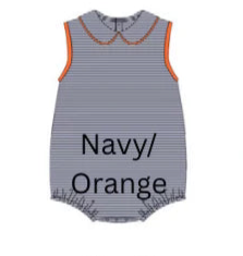 PREORDER game day bubble- navy and orange