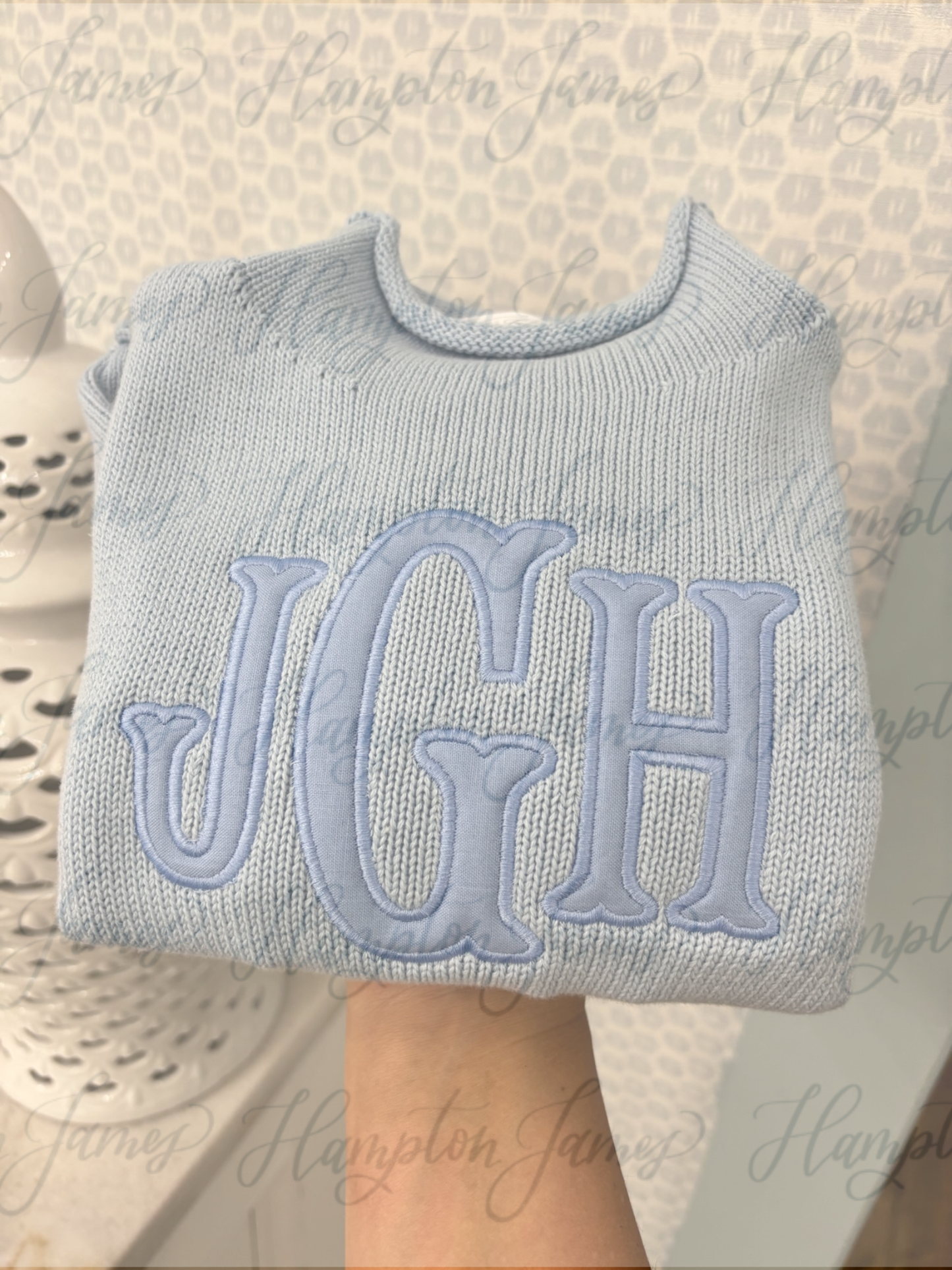 HJ signature rollneck- light blue