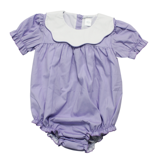 HJ scalloped purple ruffle bubble