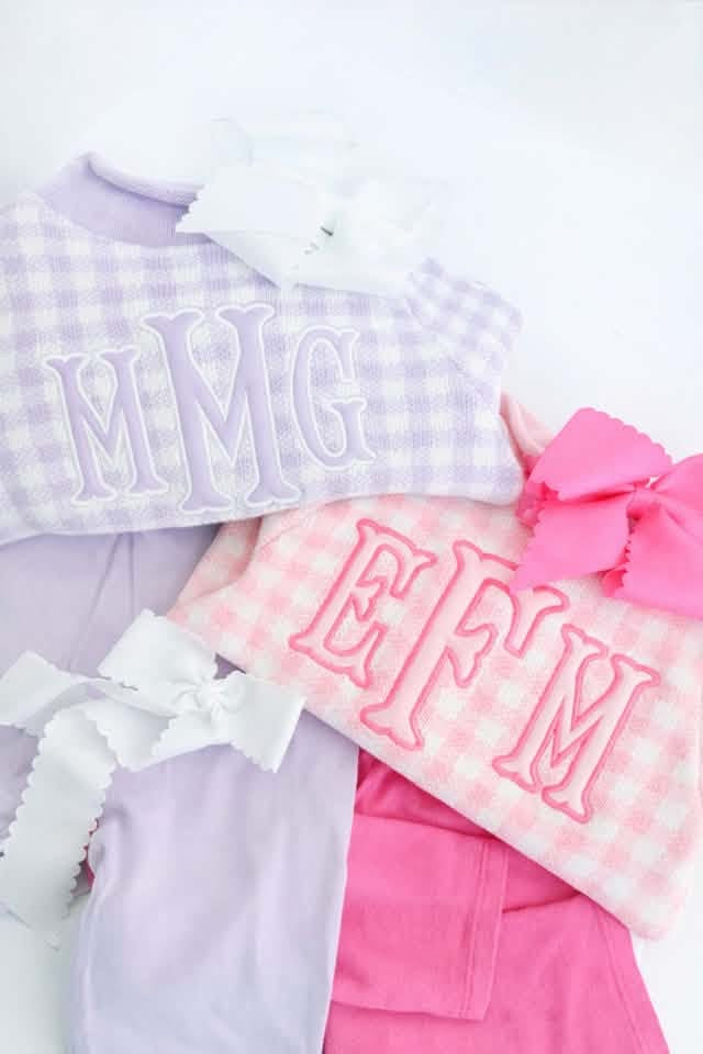 Gingham sweaters