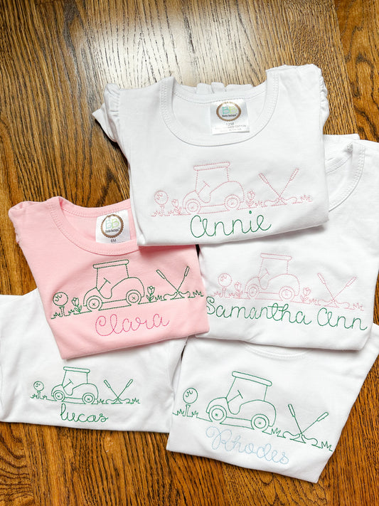 Girl line golf design