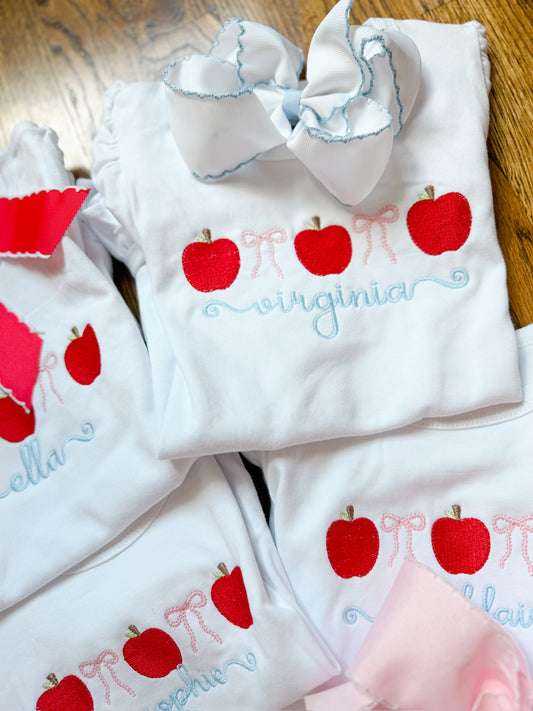 Apples and bows