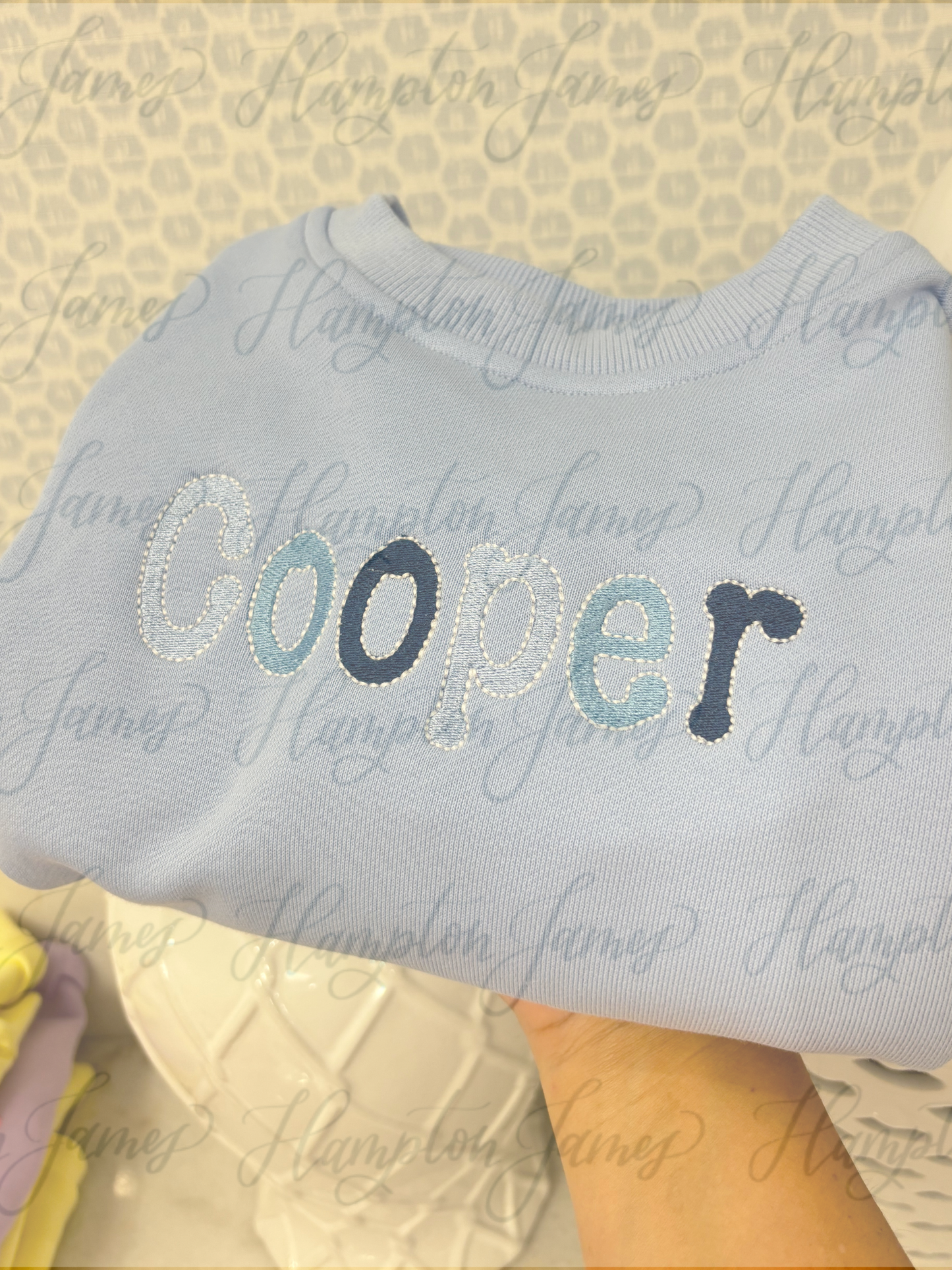 HJ sweatshirt bubble-cloud blue