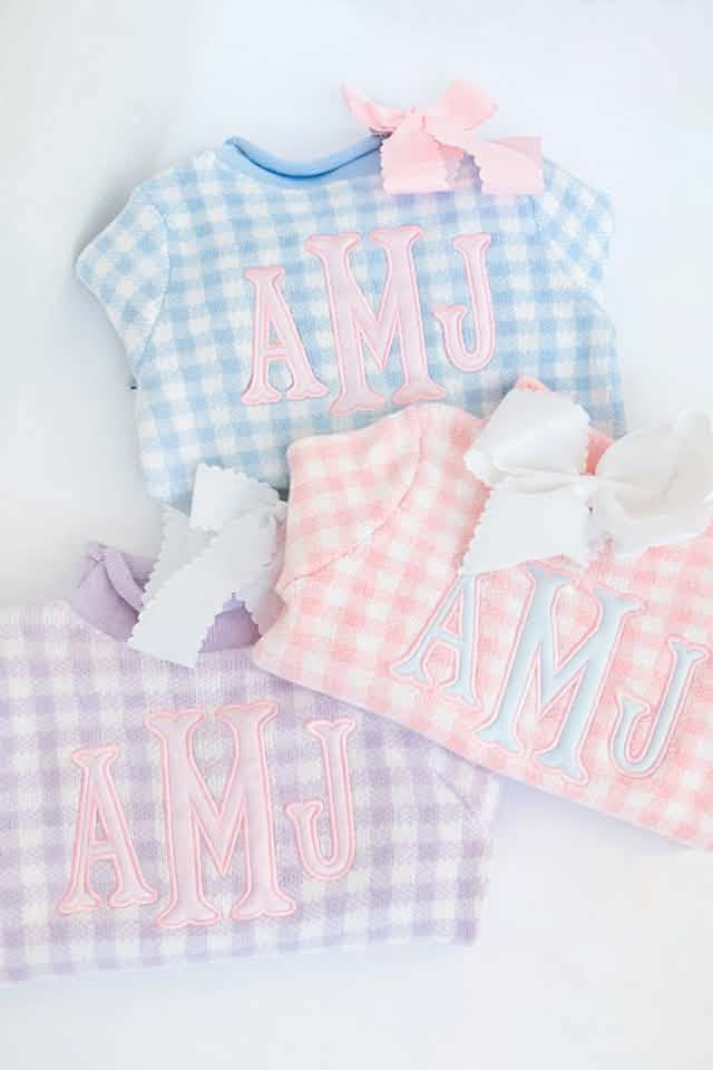 Gingham sweaters