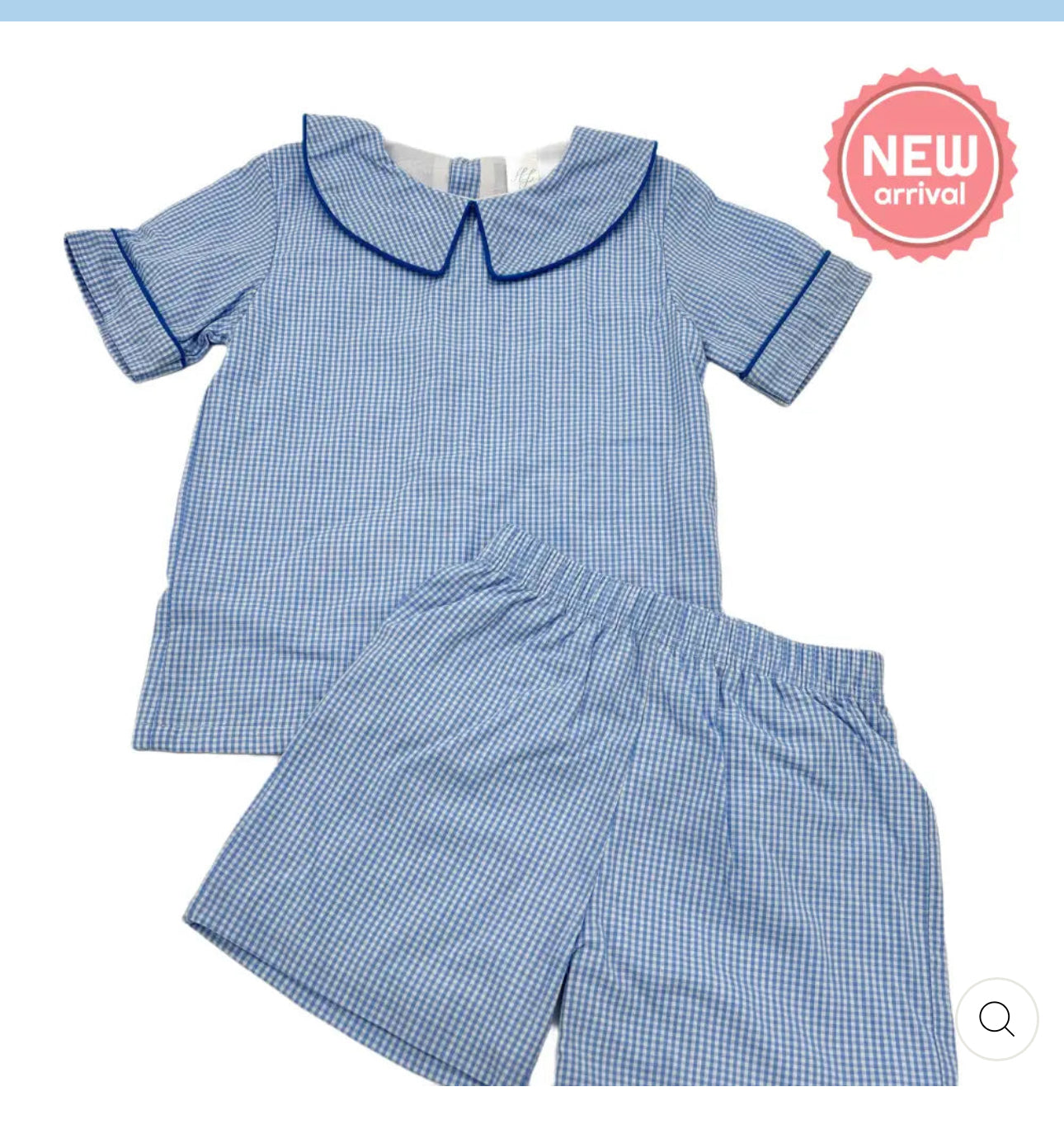 Hampton light blue short set