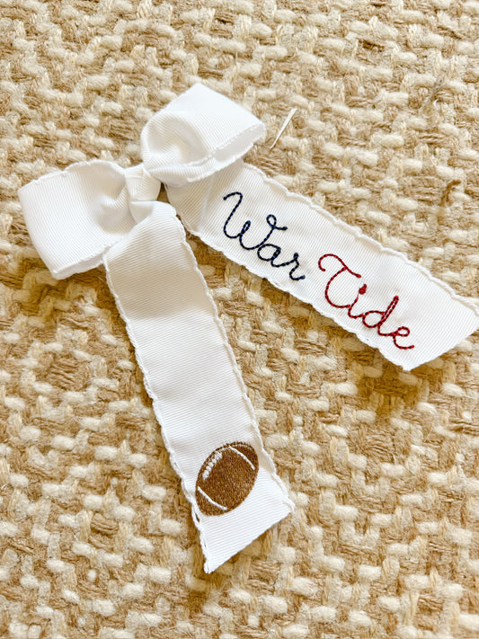 Custom football bow