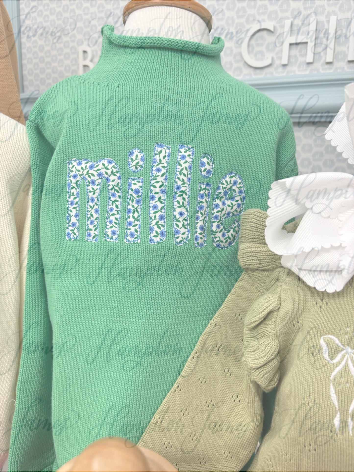 HJ rollneck bubble- kelly green