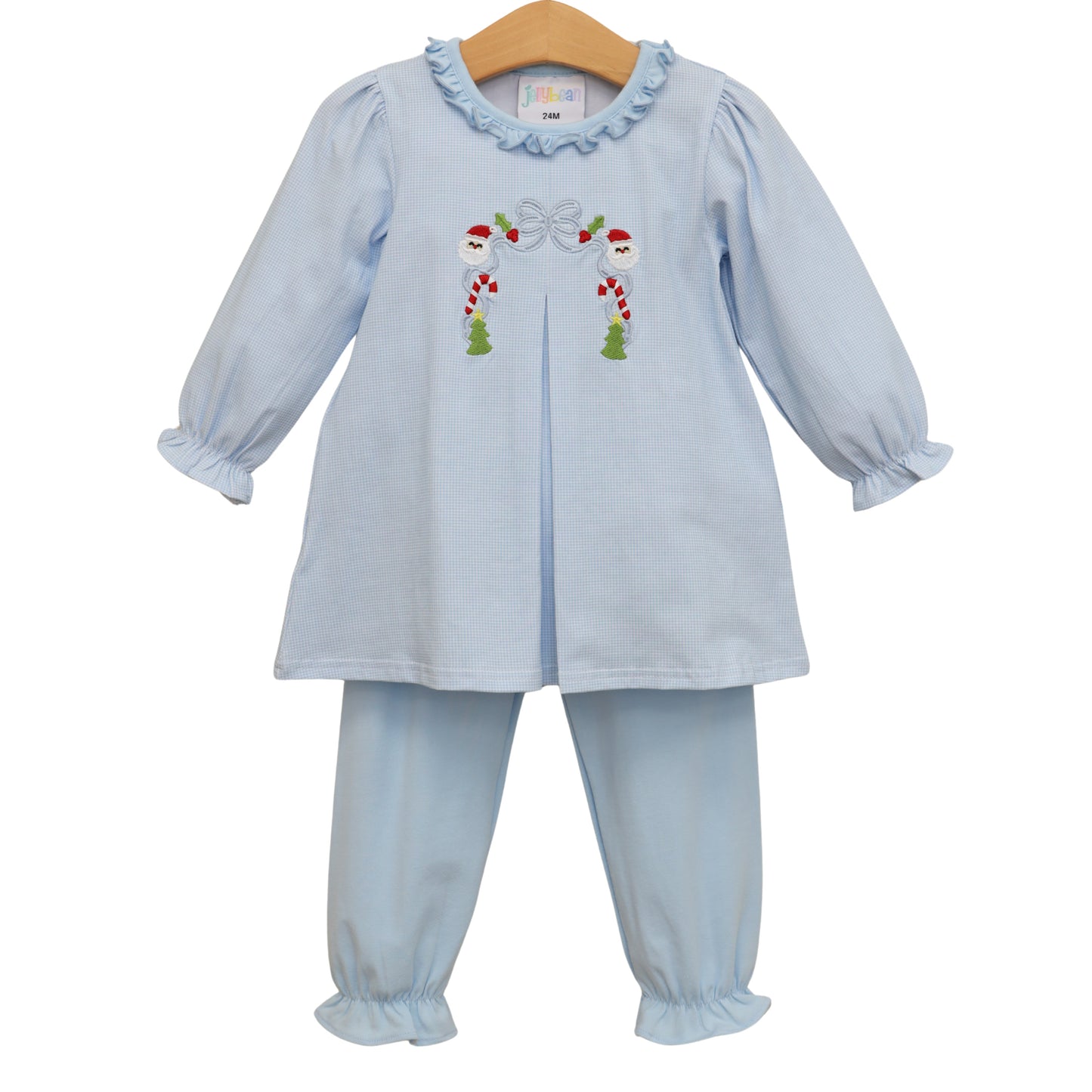 A classic christmas pleat bloomer pants set