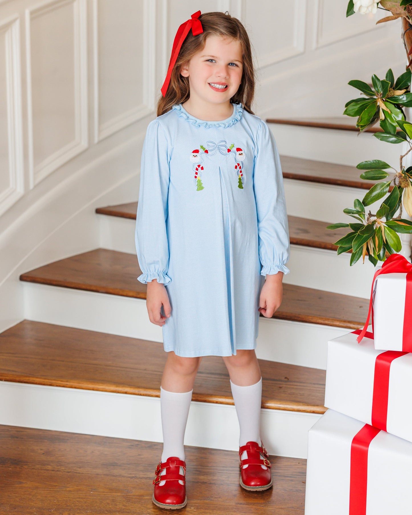 A classic christmas pleat dress