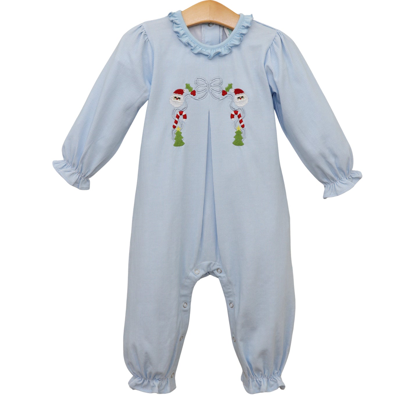 A classic christmas pleat romper