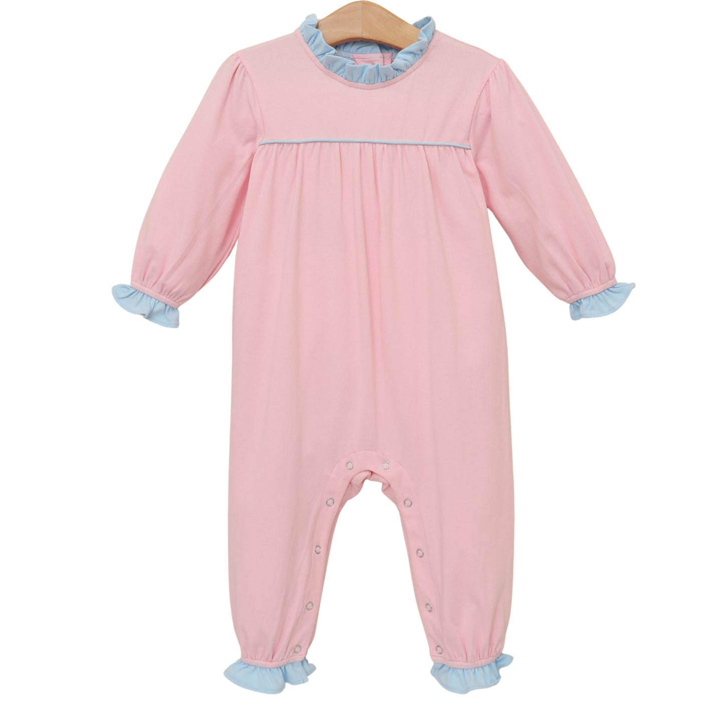 Annie romper- light pink/light blue