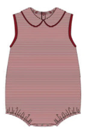PREORDER game day bubble- deep red and white